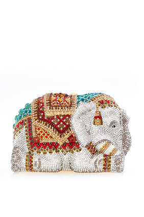 حقيبة كلاتش بتصميم فيل ذهبي